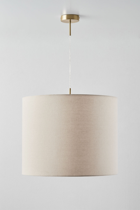 Arlina fabric pendant ceiling lamp - Gold - Transparent