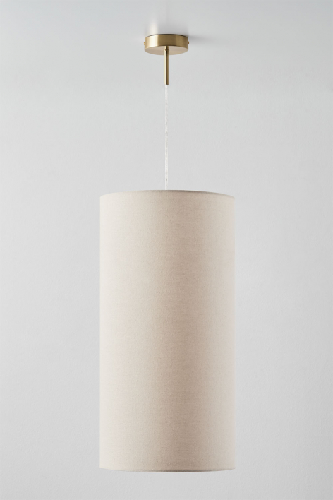 Arlina fabric pendant ceiling lamp - Gold - Transparent