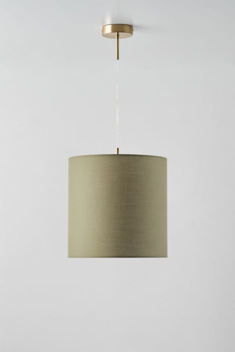 Arlina fabric pendant ceiling lamp - Gold - Transparent