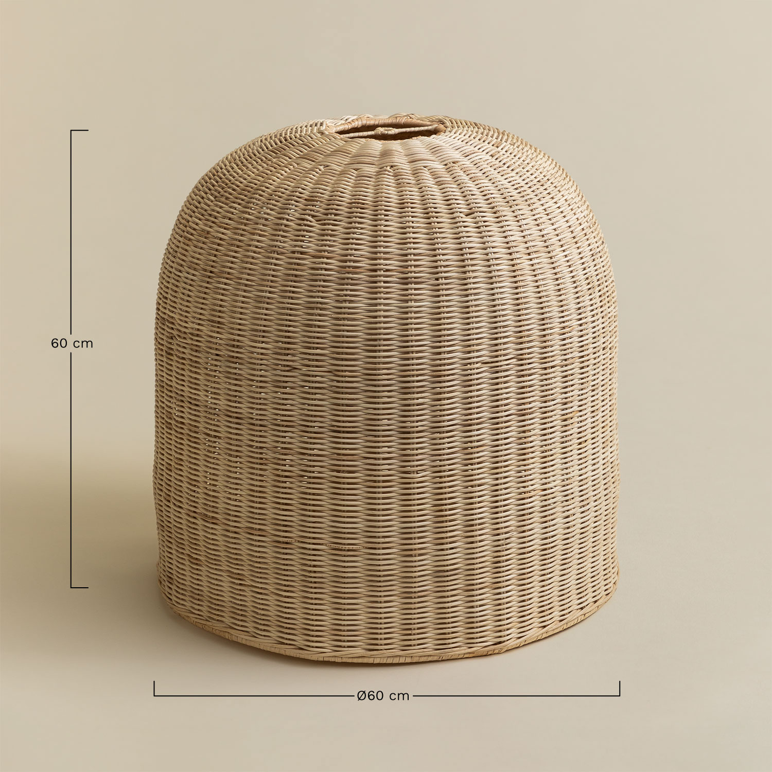 Flanders rattan lamp shade, MEASURES