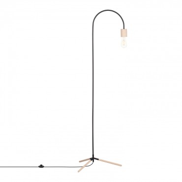 Esca Floor Lamp Black - Sklum