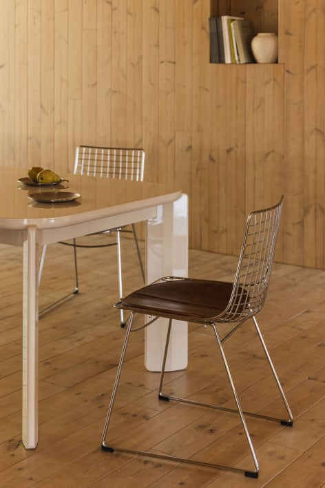 Renee steel dining chair