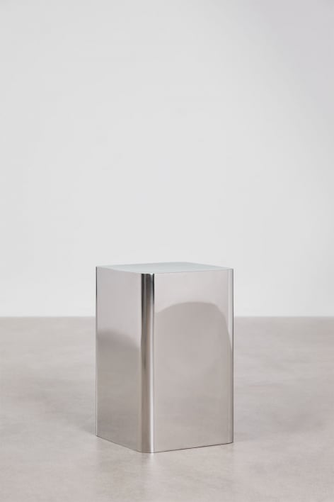 Pack of 2 square steel bedside tables Loraq