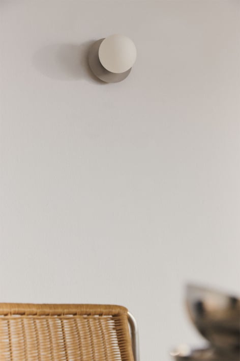 Anine iron and glass wall sconce