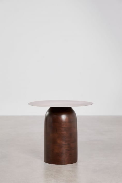 Pack of 2 round bedside tables Ø40 cm Alliser