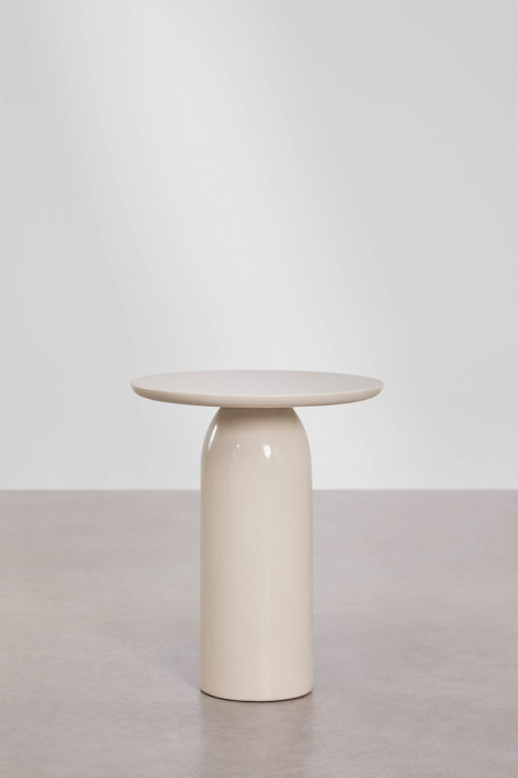 Round bedside table Ø45 cm in Layana cement