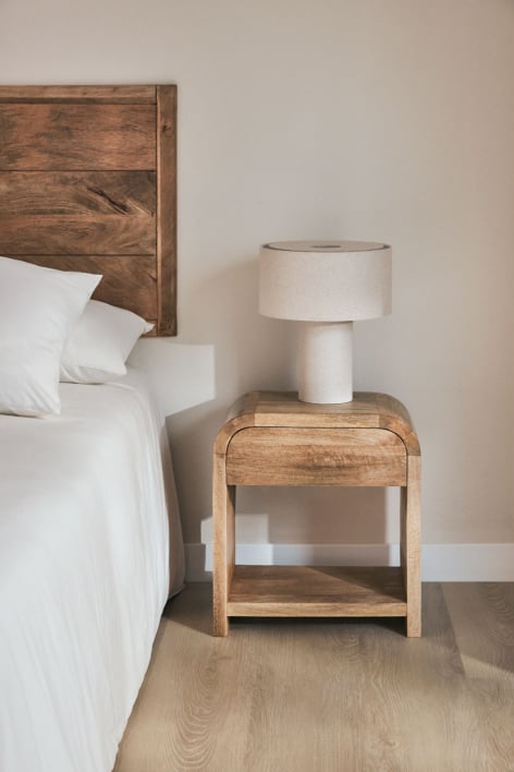 Shelby 2-piece set of 45x30 cm mango wood nightstands