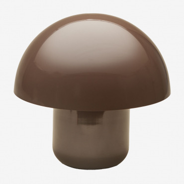 Zyora Iron Table Lamp ↑30 Cm Brown Coffee - Sklum