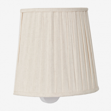 Juliana Linen Effect Fabric Wall Sconce Beige Nature - Sklum