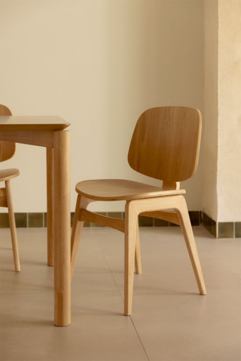 Canada wooden dining chair - Natural Wood