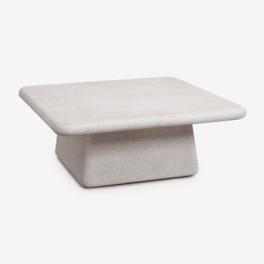 Square Coffee Table 105x105 Cm In Maelis Cement Sand Grey - Sklum