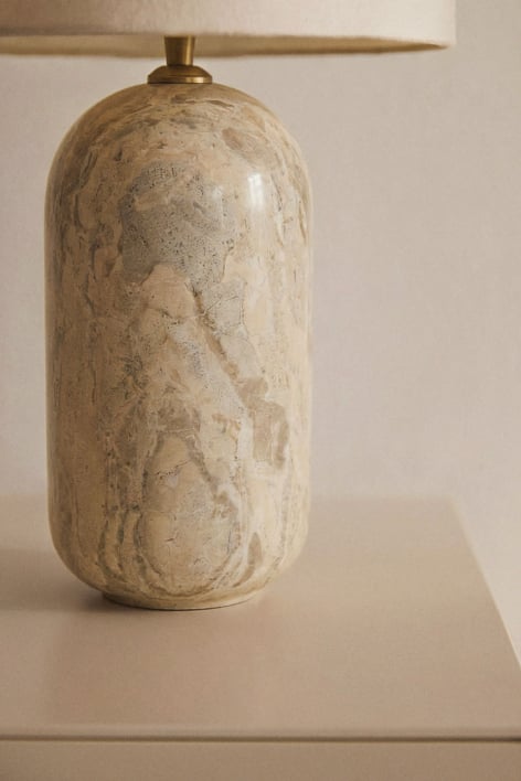 Yalvira natural stone table lamp base