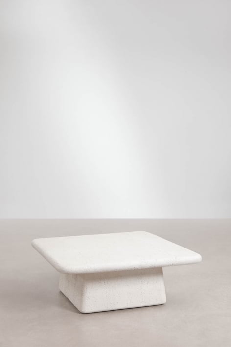 Square 105x105 cm cement Maelis garden coffee table