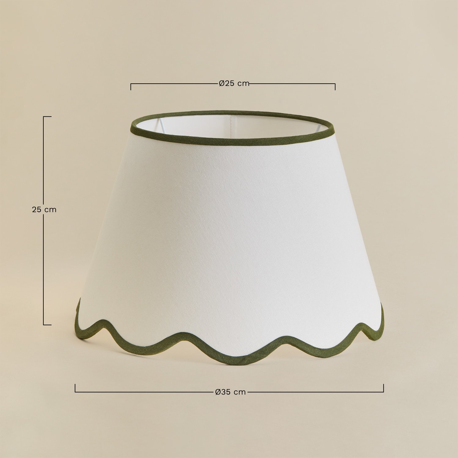 Berne lamp shade, MEASURES