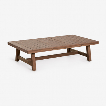 Rectangular Coffee Table 130x75 Cm In Dubai Acacia Wood Dark Acacia Brown - Sklum