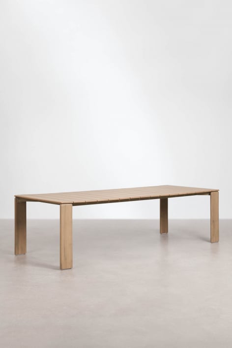 Rectangular dining table in Kandroa acacia wood
