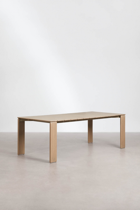 Rectangular dining table in Kandroa acacia wood - Light Brown Acacia