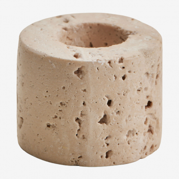 Seravento Natural Stone Candelabra Travertine - Sklum