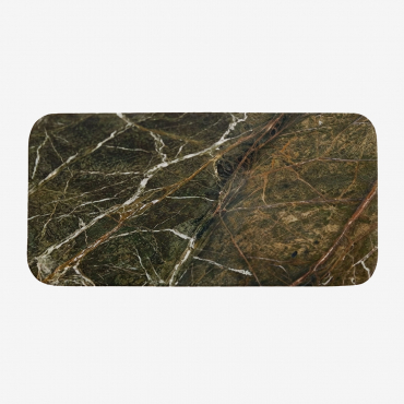 Rectangular Decorative Tray 40x20 Cm In Zairex Marble Green Marble Forest - Sklum