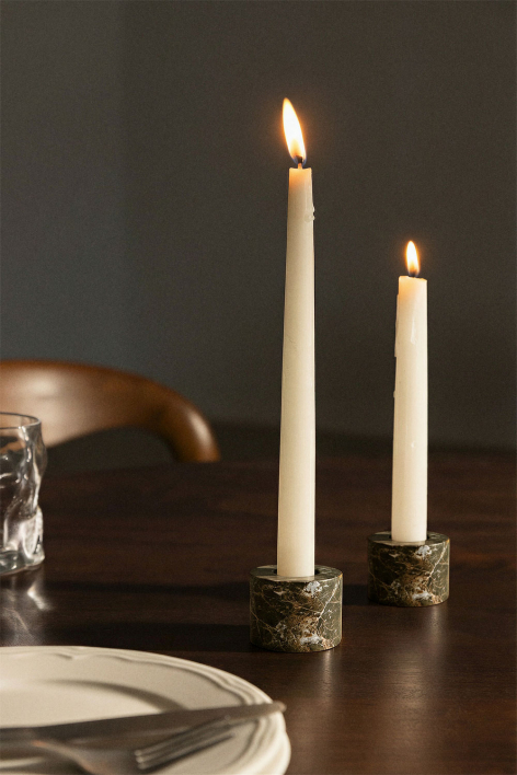 Seravento natural stone candelabra