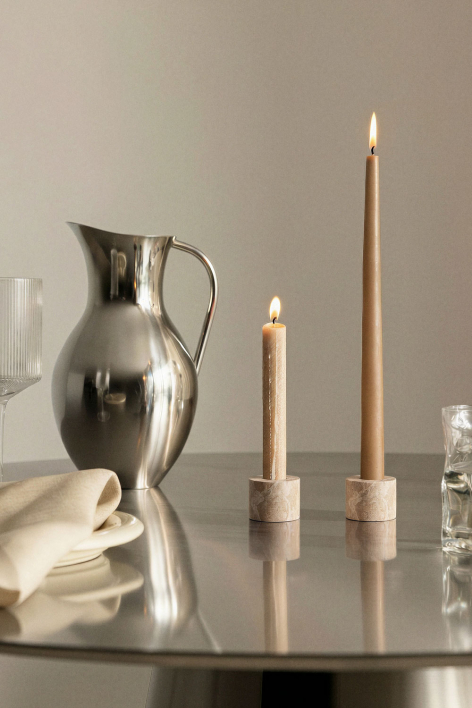 Seravento natural stone candelabra