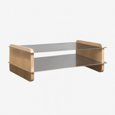 Tokyo Rectangular Coffee Table 120x60 Cm In Mango Wood And Steel Mango Wood - Sklum
