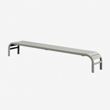 Marietta Steel Side Table For Sun Lounger Green Khaki - Sklum