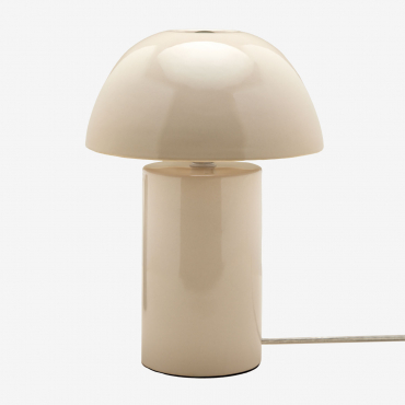 Kisvea Ceramic Table Lamp Tapioca Beige - Sklum