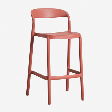 Pack Of 2 Stackable High Garden Stools In Polypropylene Brenza Terracota & ↑65 Cm - Sklum