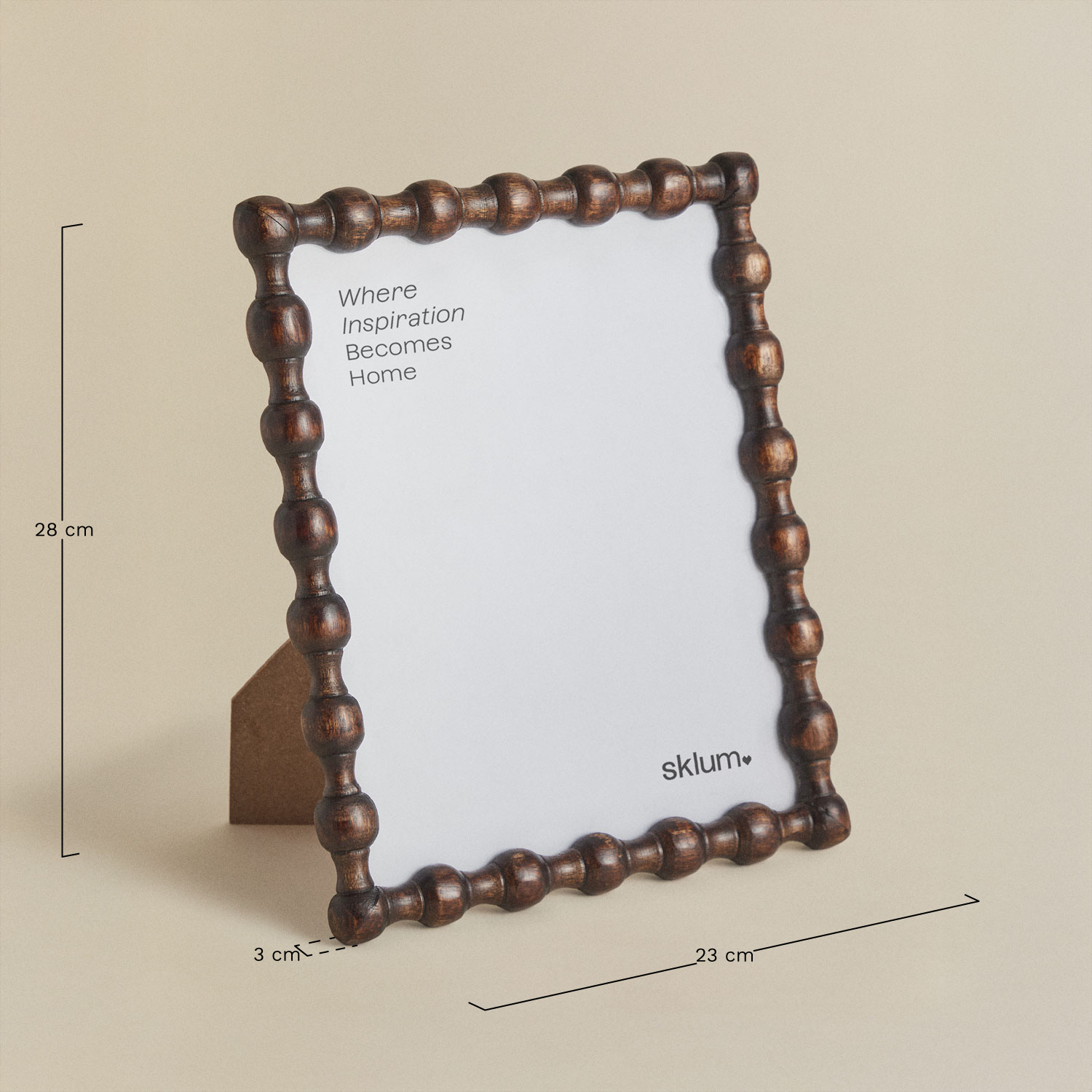 Tessaia mango wood photo frame, MEASURES