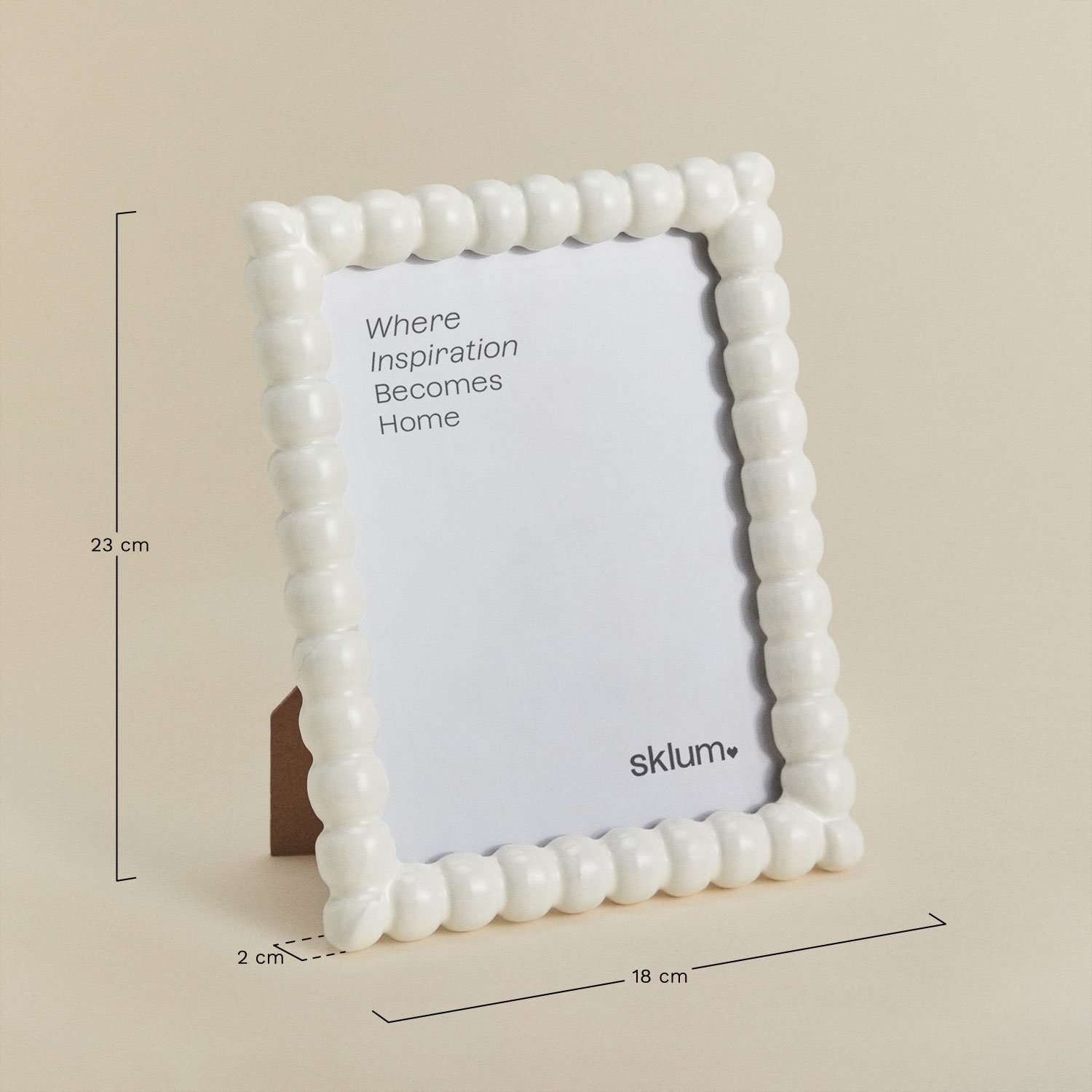 Trisnia mango wood photo frame, MEASURES