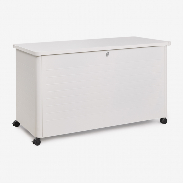 Forzan Steel Garden Storage Chest Gardenia White & 915 L - Sklum