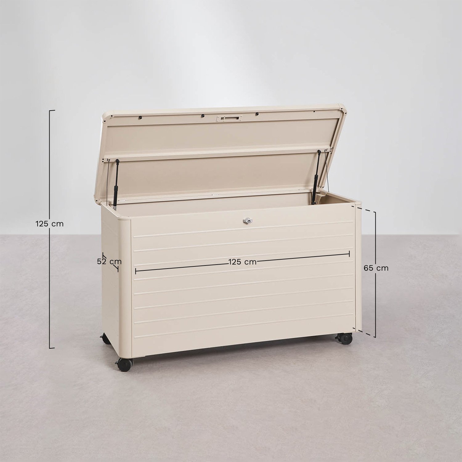 Forzan steel garden storage chest , MEASURES