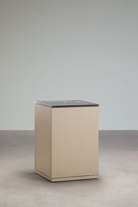 Rivana steel outdoor modular kitchen corner storage unit