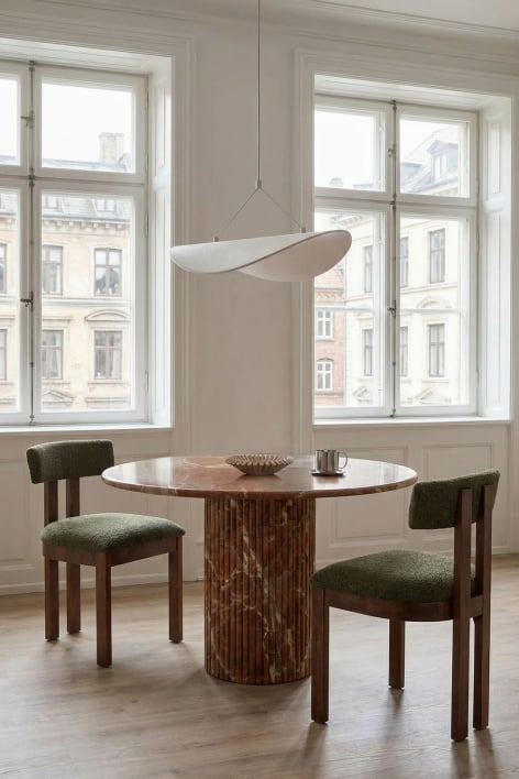 Round dining table Ø120 cm in Grosseto natural stone