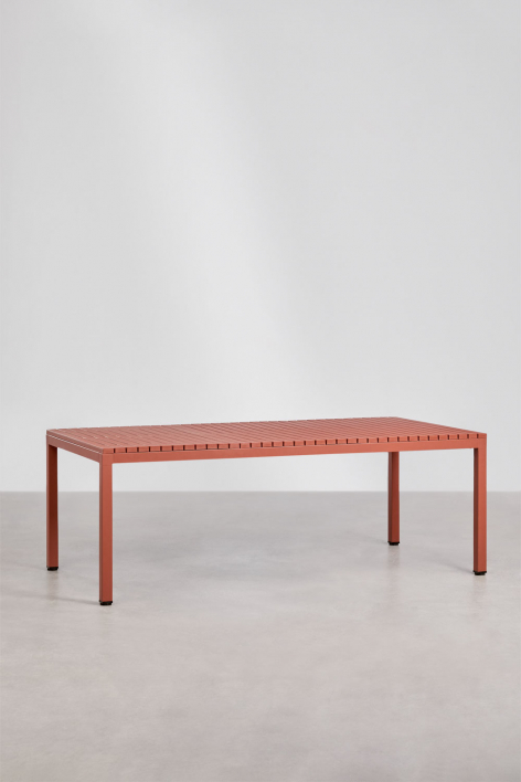 Rectangular dining table 210x100 cm in Marti aluminum