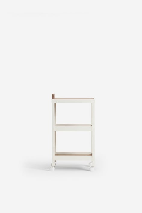 Modular outdoor kitchen cart in acacia wood and aluminum Reggie