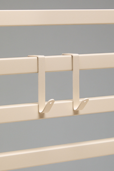 Pack of 2 Savona modular outdoor kitchen hooks in steel