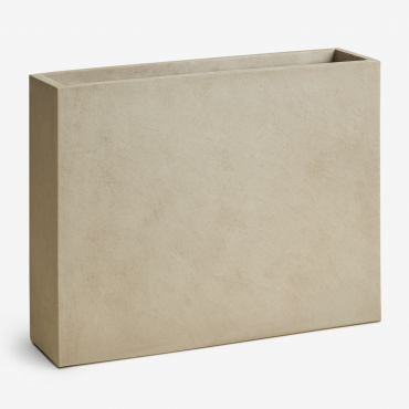 Rectangular Outdoor Cement Planter Neyrua 75 X 20 X 60 Cm & Sand Brown - Sklum