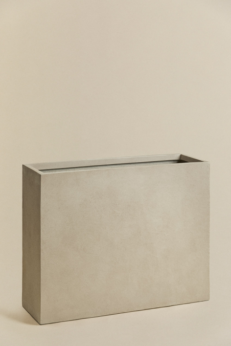 Rectangular outdoor cement planter Neyrua