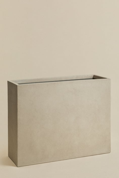 Rectangular outdoor cement planter Neyrua