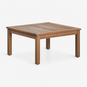Square 65x65 Cm Acacia Wood Branson Garden Coffee Table Acacia Brown - Sklum