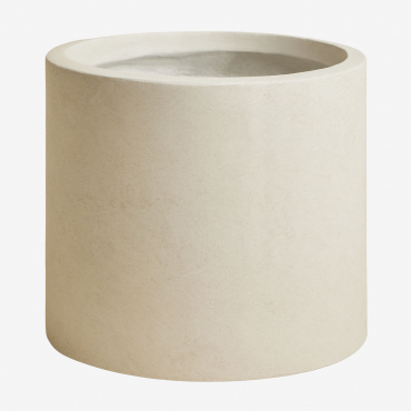 Aurevi Cement Planter Ø45 Cm & Off-white - Sklum