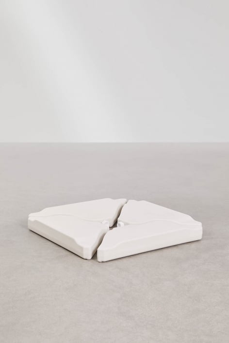 Rectangular umbrella base 70x77 cm refillable Zarpom