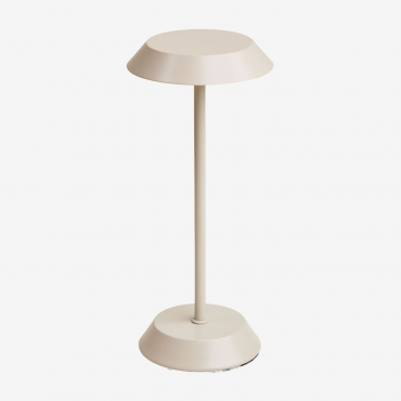 Oravella Wireless Led Iron Table Lamp Tapioca Beige - Sklum