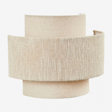 Lumira Wall Sconce Gardenia White - Beige Linen - Sklum