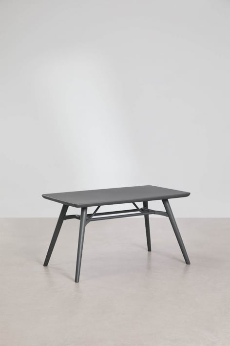 Rectangular garden table 135x80 cm in Scand polypropylene