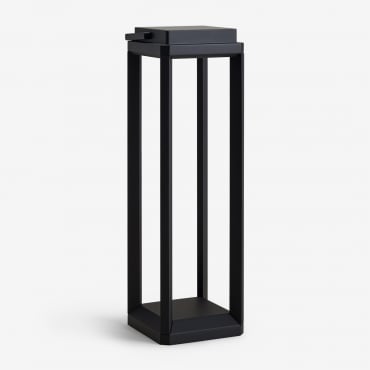 Nualla Wireless Led Solar Outdoor Table Lamp Black & ↑50 Cm - Sklum