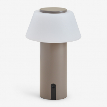 Wireless Led Iron Table Lamp Socotra Moka Brown - Sklum