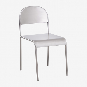 Narnial Stainless Steel Dining Chair Stainless Steel - Sklum